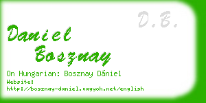 daniel bosznay business card