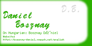 daniel bosznay business card